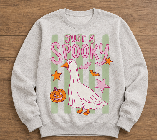 Just a Spooky Goose Graphic Sweatshirt
